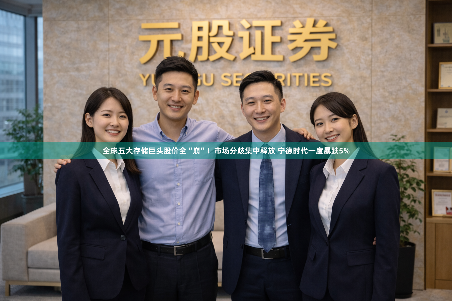全球五大存储巨头股价全“崩”！市场分歧集中释放 宁德时代一度暴跌5%