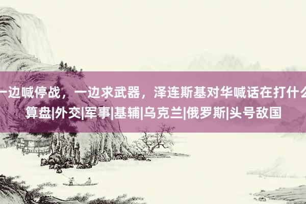 一边喊停战，一边求武器，泽连斯基对华喊话在打什么算盘|外交|军事|基辅|乌克兰|俄罗斯|头号敌国
